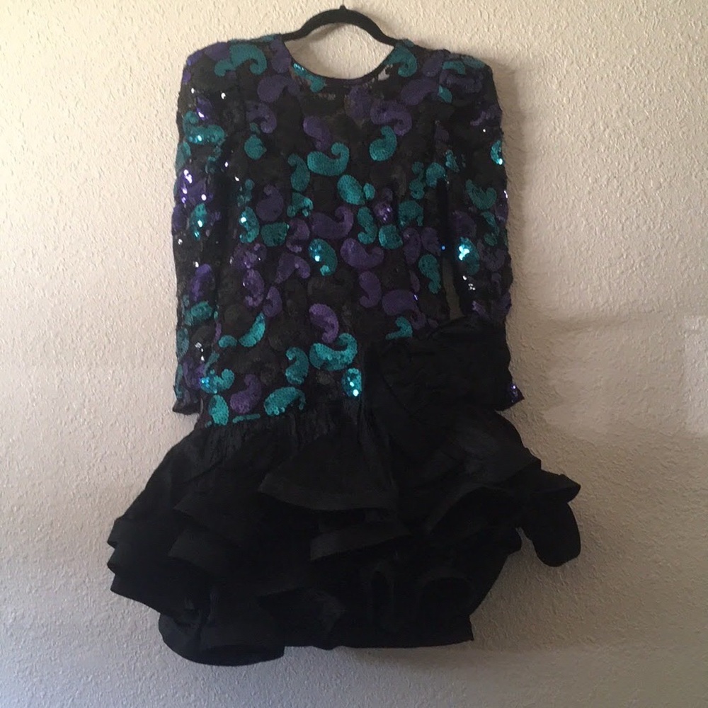 Vintage 80s prom dress